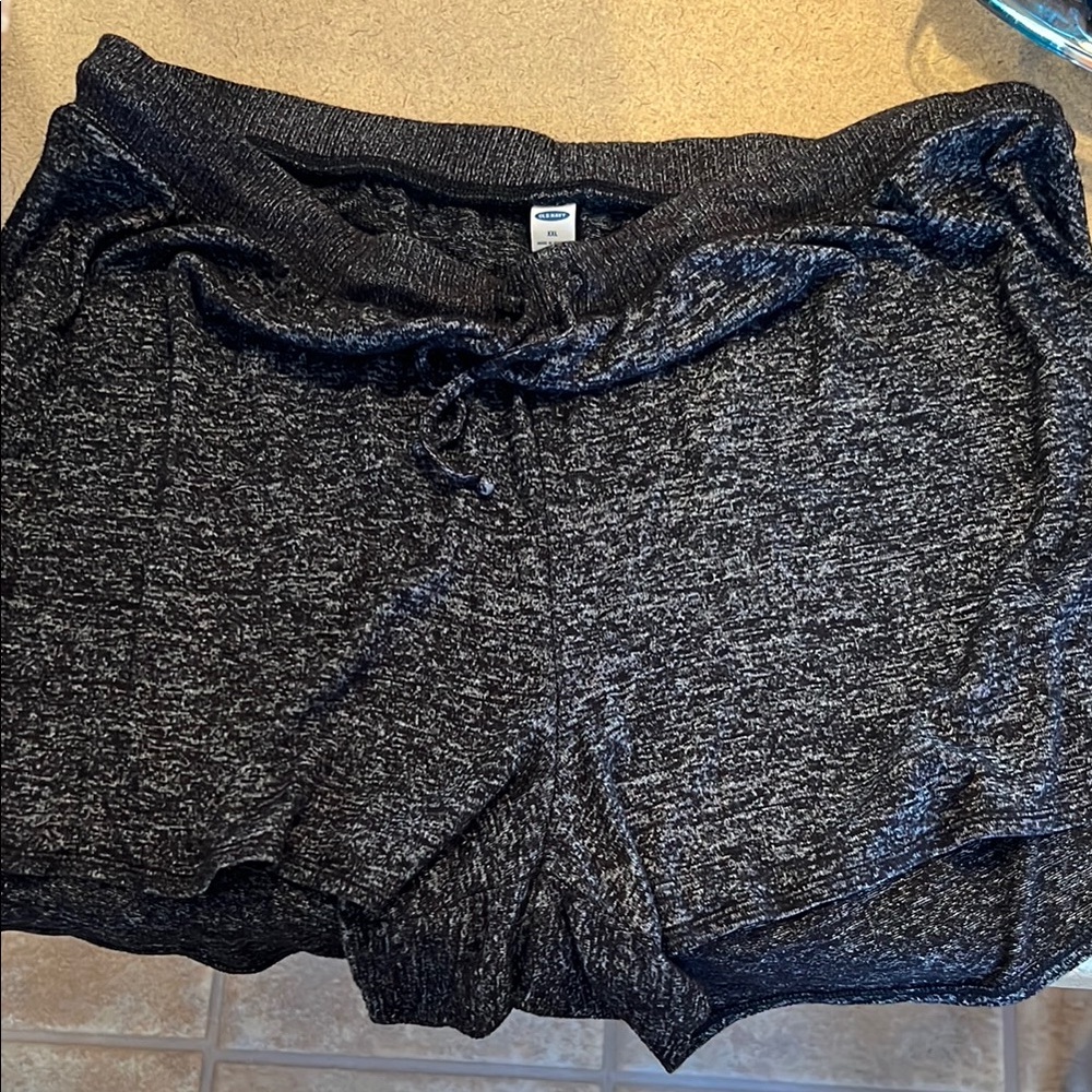 Gray Knit Shorts